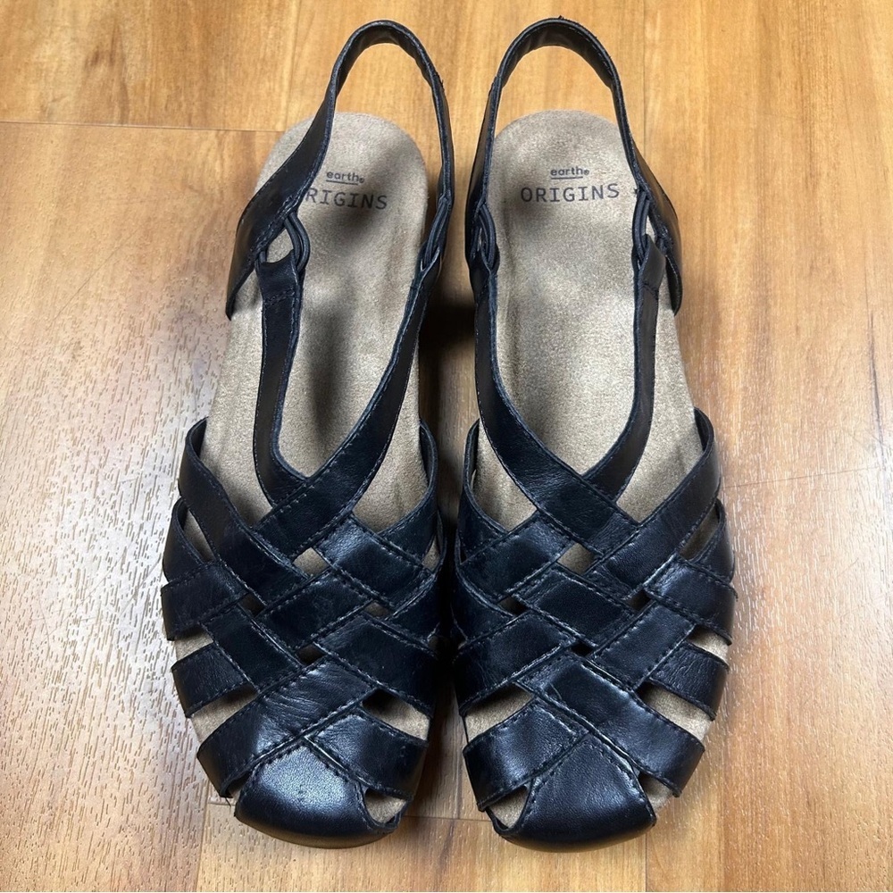 Earth Origins Flat Fisherman Sandals Size 8.5M Minimalist Comfort Strappy Slingb